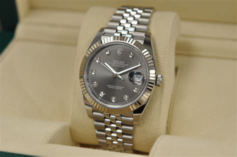 rolex datejust 41 weißgold lünette rhodium ziffernblatt|Rolex Datejust 41 price uk.